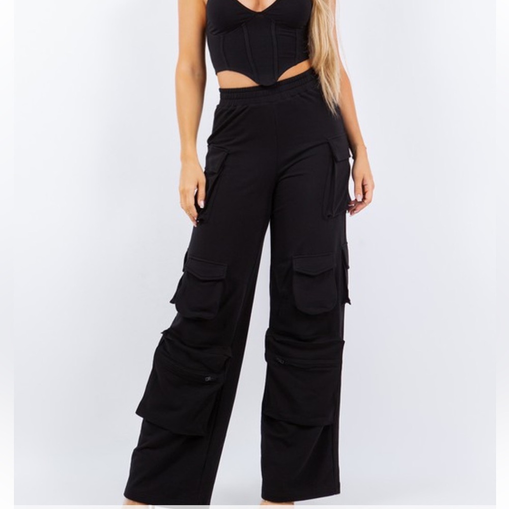 Black Cargo Pants for Women
